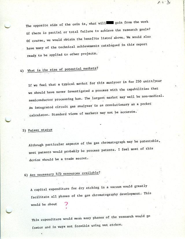 Chromatograph Project Review - Criteria for Research 03